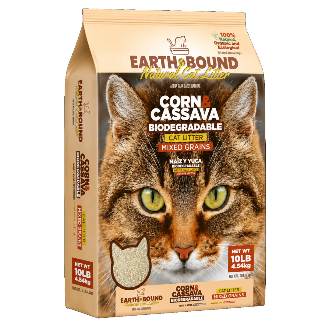 Earthbound Signature Blend™ Natural Cat Litter – Corn & Cassava – 10 LB