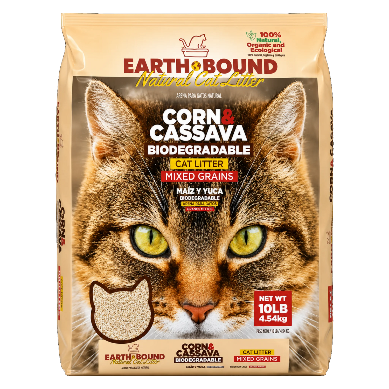 Earthbound Signature Blend™ Natural Cat Litter – Corn & Cassava – 10 LB